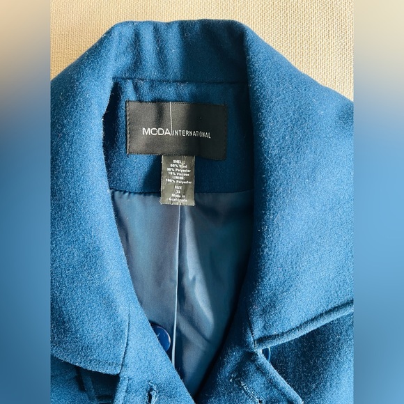 Moda International Wool Blend Coat, XS - Picture 4 of 4